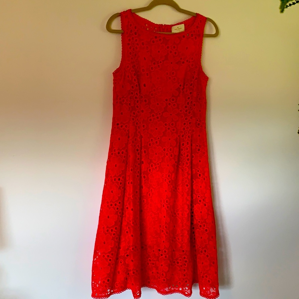 Kate Spade Lace Fit and Flare Dress